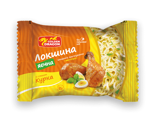 Локшина яєчна зі смаком курки